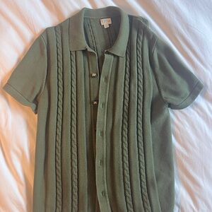 J. Crew Olive Knit Cardigan